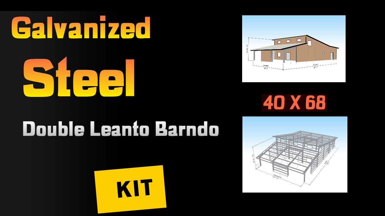 Liento SINGLE SLOPE ROOF BARNDOMINIUM - Factory 2U Steel Buildings